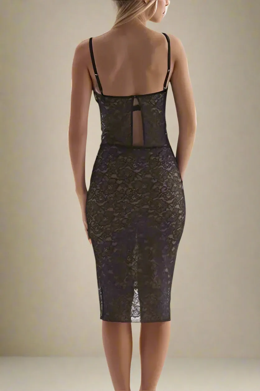 Poppy Bodycon Outfit Set - Classic Black