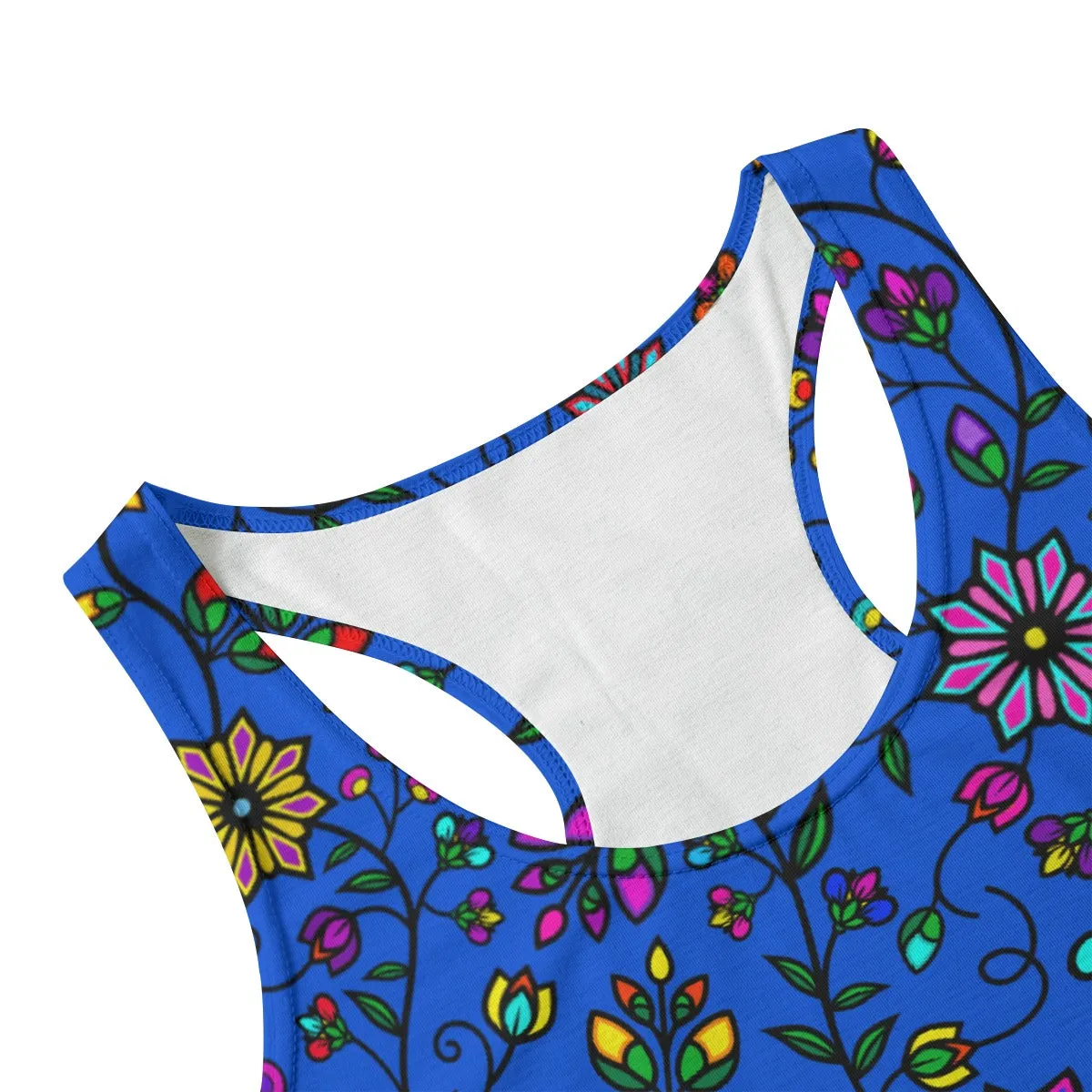 Prairie Paintbrush Blue Eco-friendly Women's Tank Top