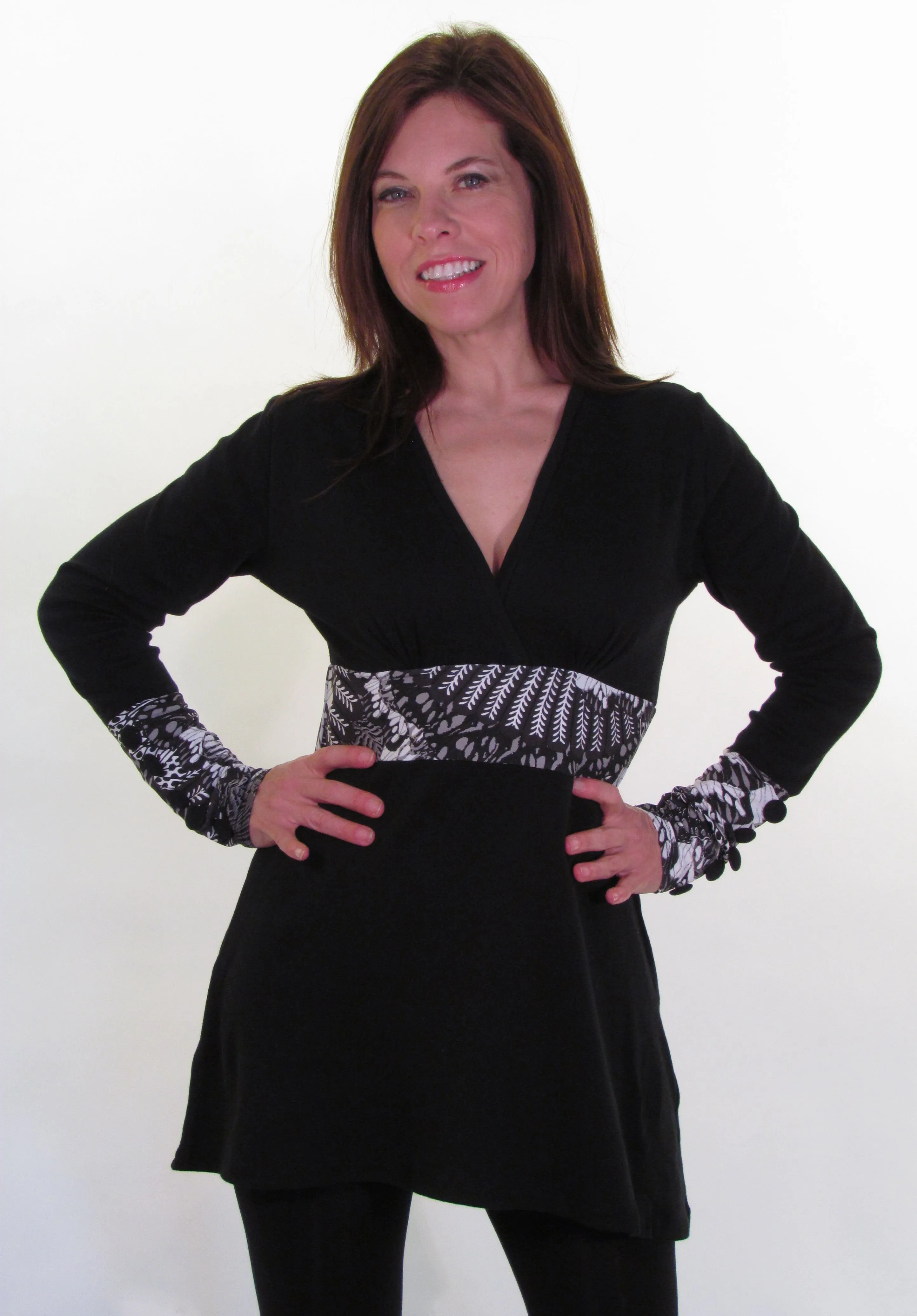 Printed Waist Tunic