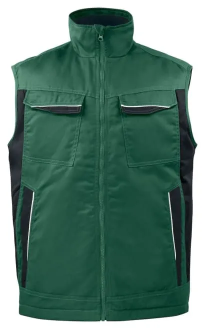 Projob 5704 Padded Bodywarmer Vest Gillet Reflective Detail