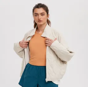 Quilted Jacket in Ecru