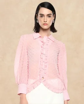 Rareism Women Erat Pink Plain Top