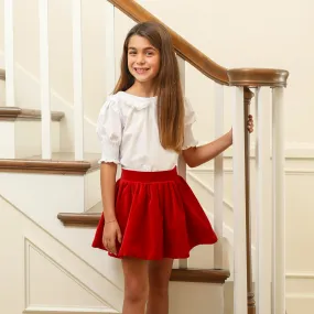 Red Velvet Skirt