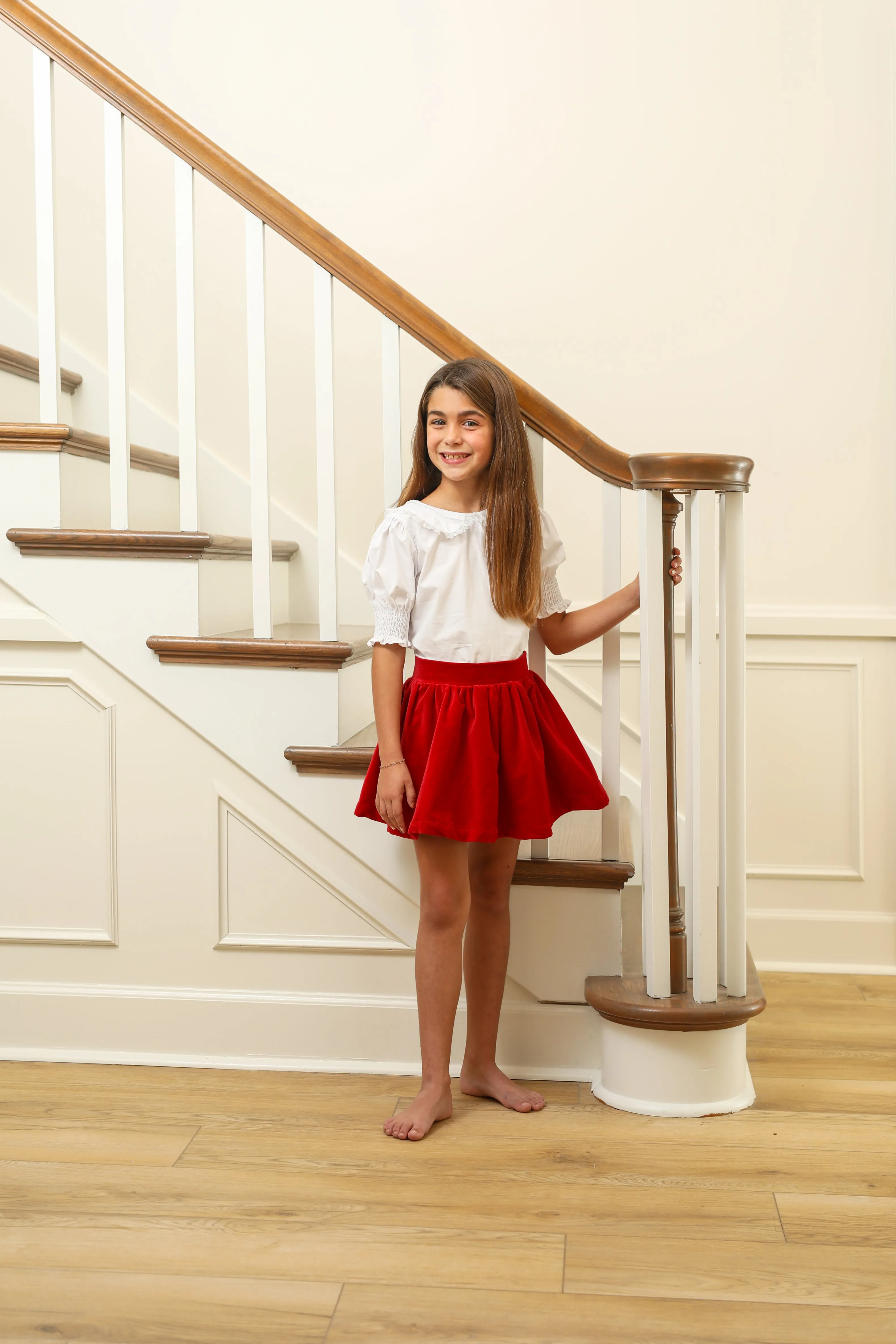 Red Velvet Skirt