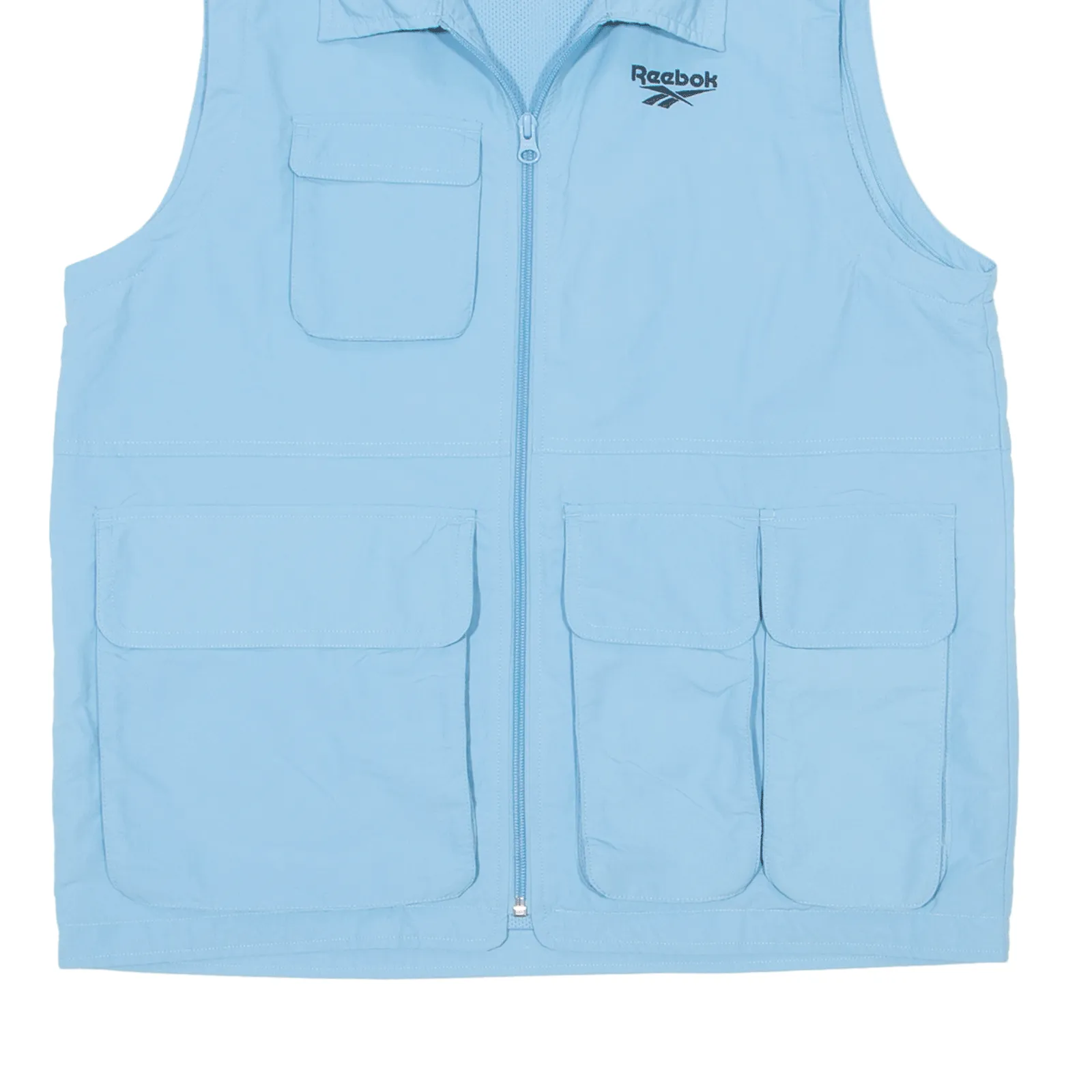 REEBOK GIGI HADID Mesh Lined Gilet Blue Womens XS