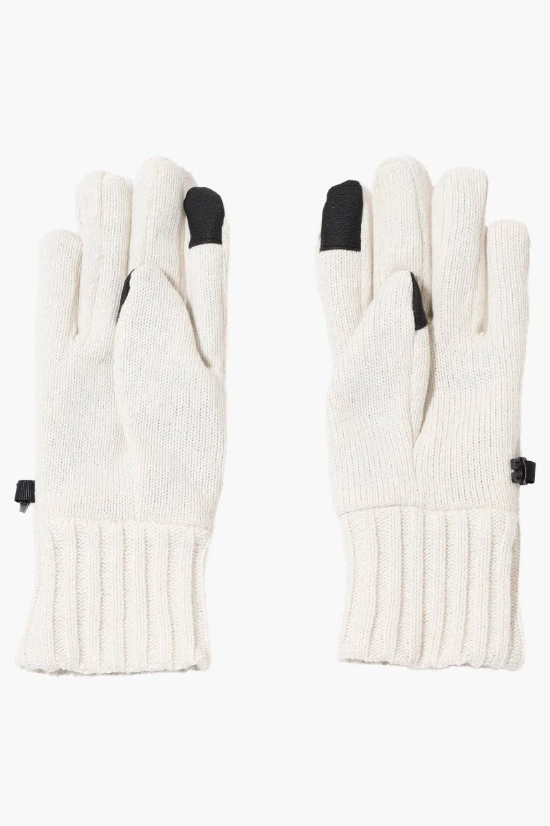 Reebok Ribbed Touch Screen Gloves - Cream
