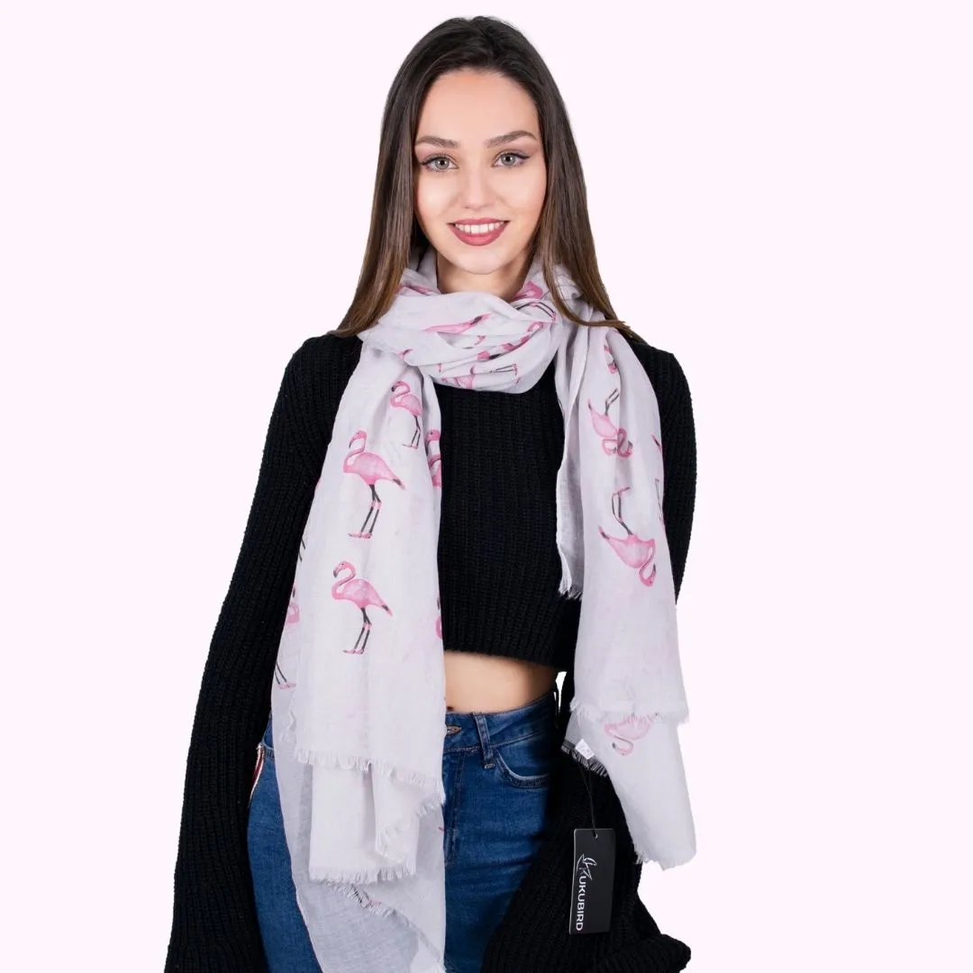 Scarf - Flamingo Grey