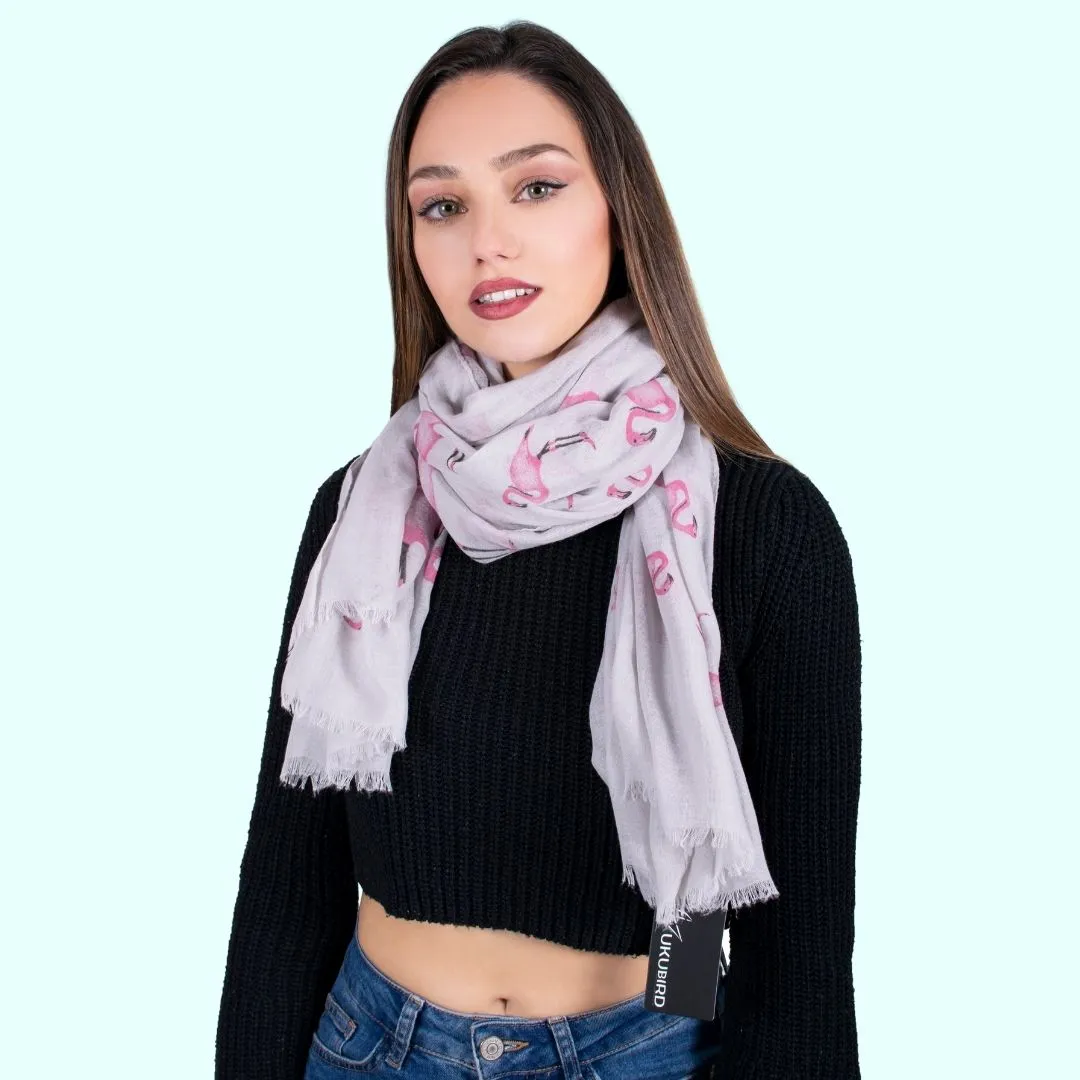 Scarf - Flamingo Grey