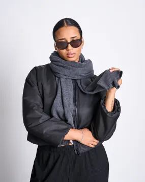 SCARF ROSS DARK GREY