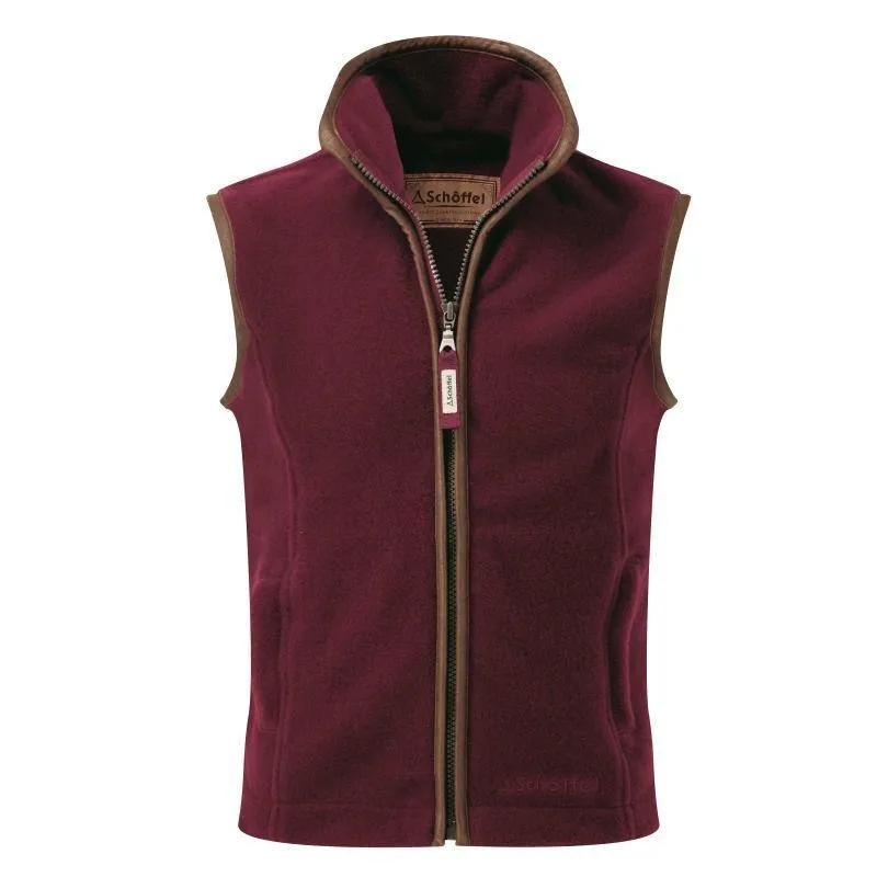 Schoffel Little Lyndon Girls Fleece Gilet - Ruby