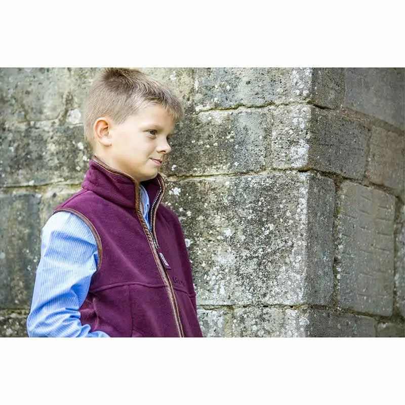 Schoffel Little Oakham Boys Fleece Gilet - Fig