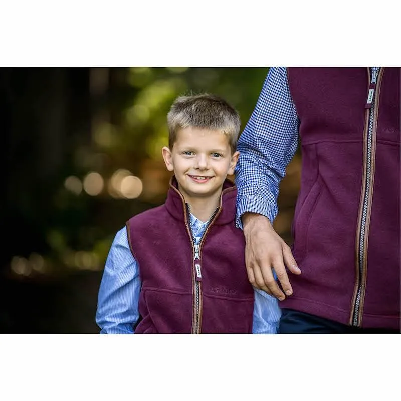 Schoffel Little Oakham Boys Fleece Gilet - Fig