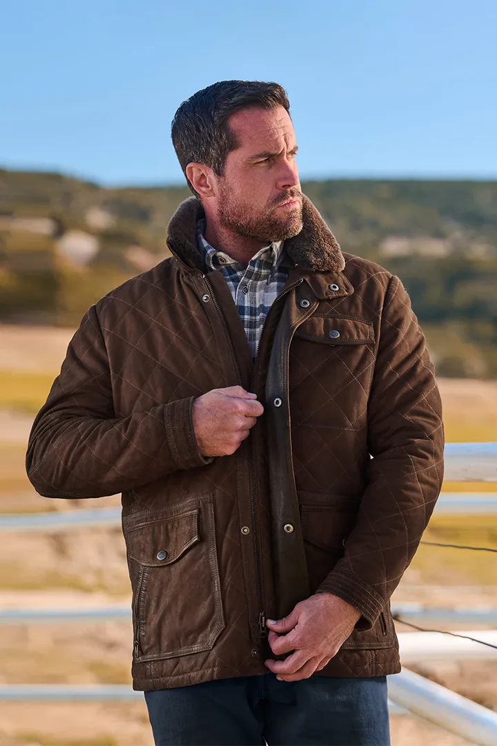 SEDONA LEATHER JACKET - CHOCOLATE