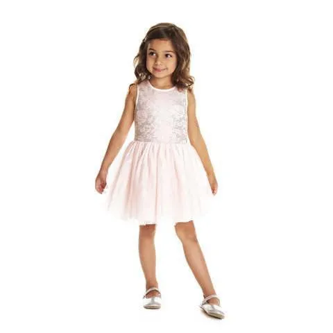 Seeta Peach Sparkle Dress