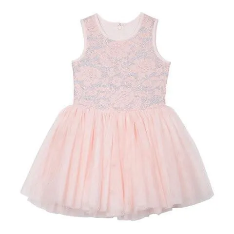 Seeta Peach Sparkle Dress