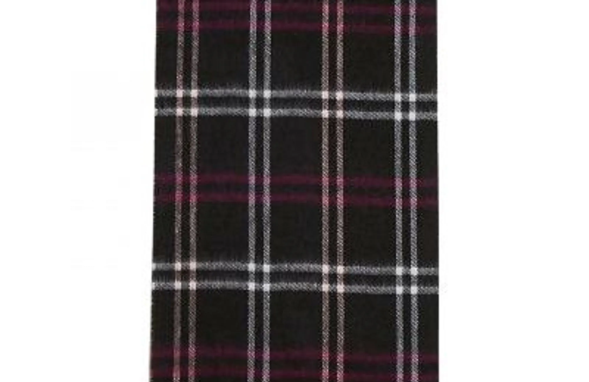 Steve Madden Women's Mid Weight Cozy Plaid Muffler Scarf Black Size Regular