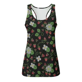 Strawberry Dreams Midnight Eco-friendly Women's Tank Top