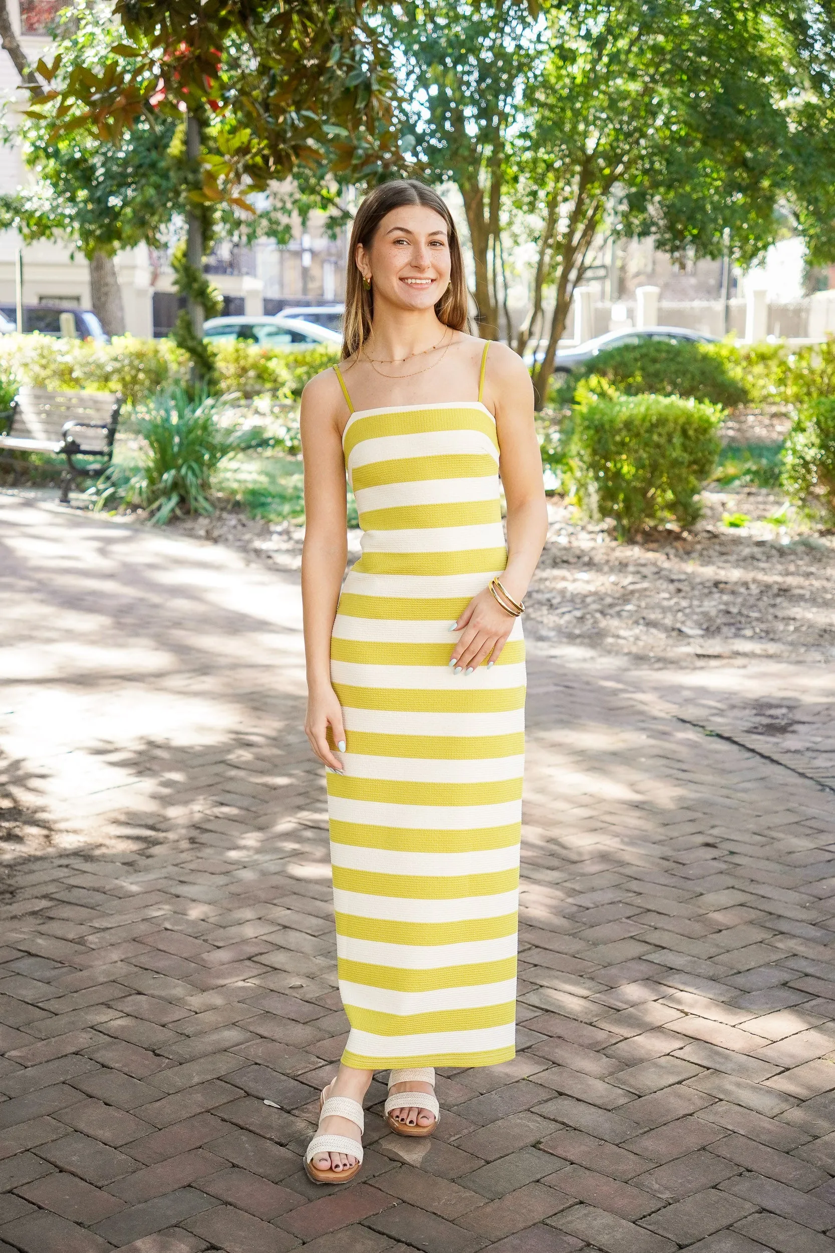 Sunbeam Stripe Maxi Dress