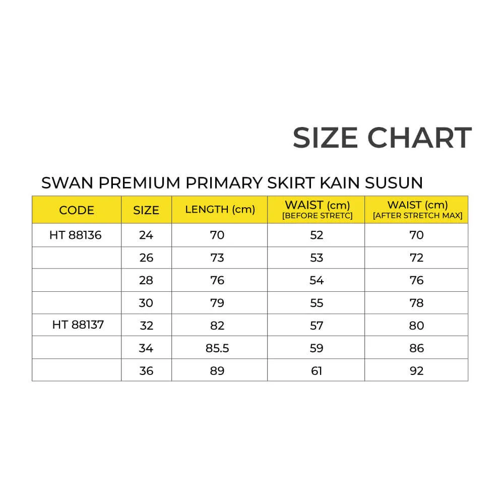 SWAN Premium Primary Skirt School Uniform