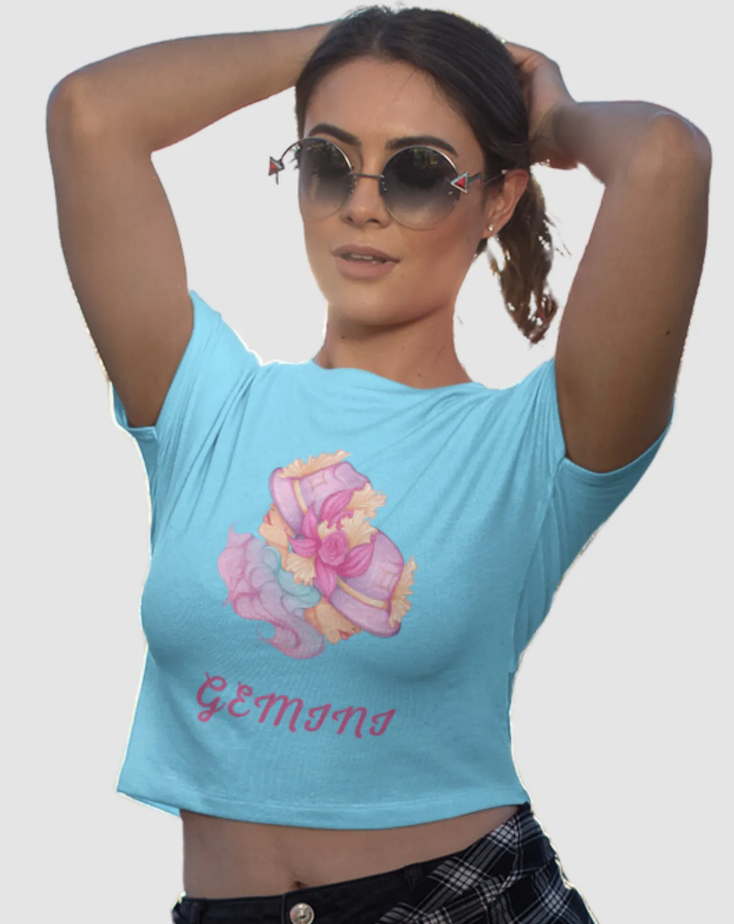 Trendy Women's Stellar Gemini Crop Top