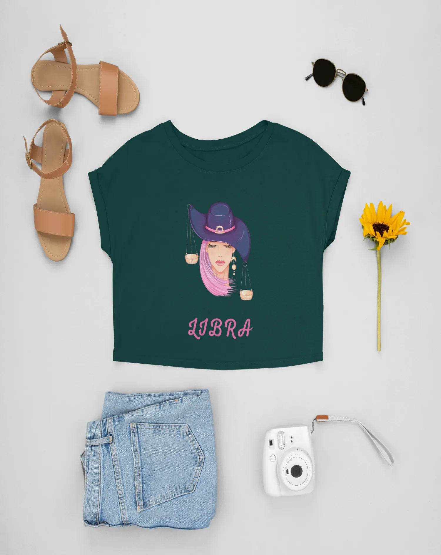 Trendy Women's Stellar Libra Crop Top