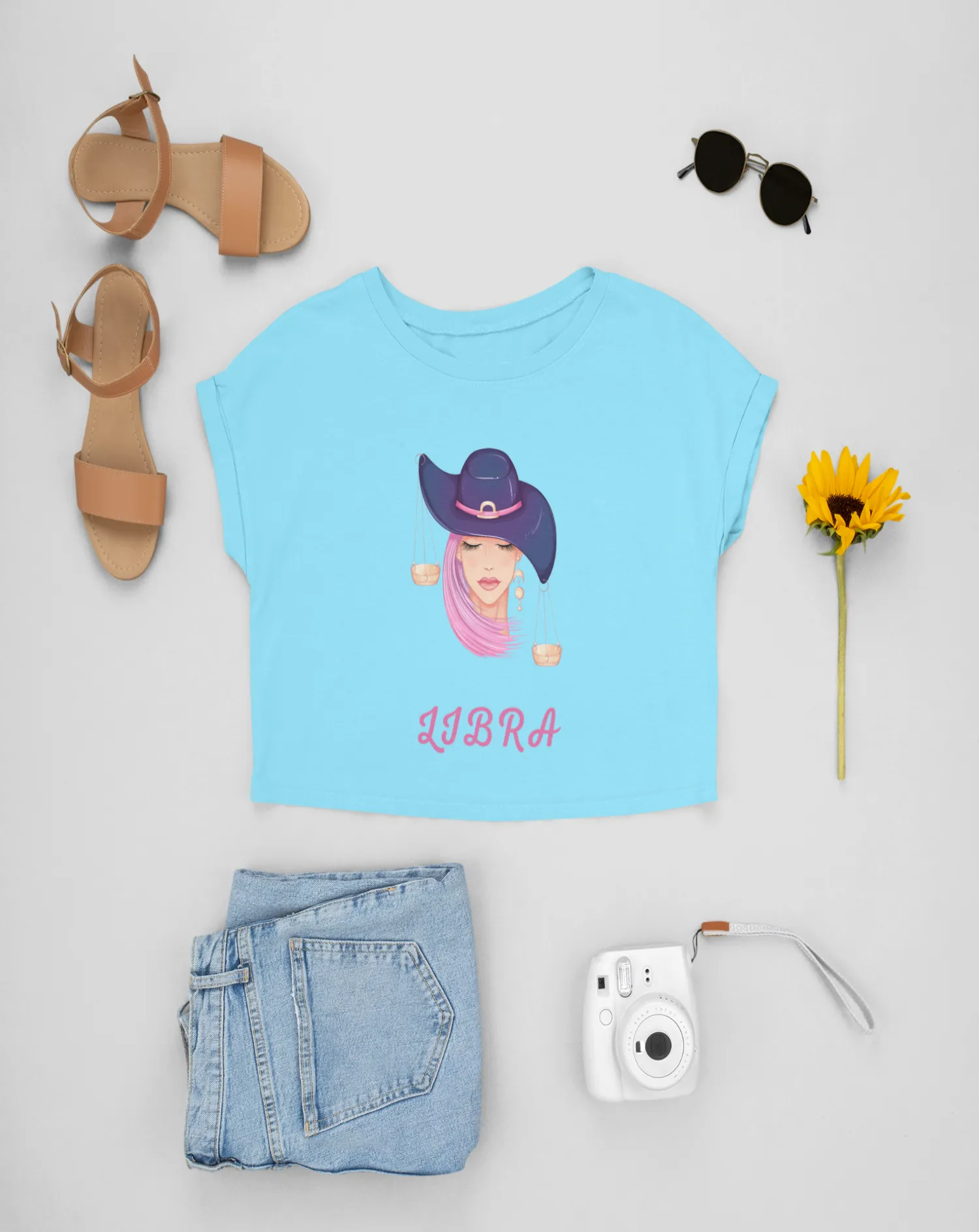 Trendy Women's Stellar Libra Crop Top