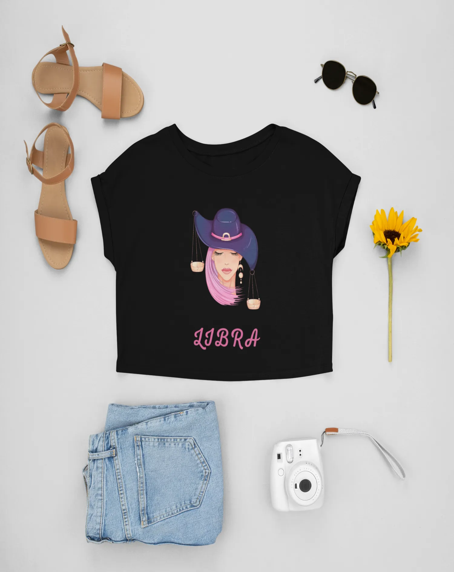 Trendy Women's Stellar Libra Crop Top