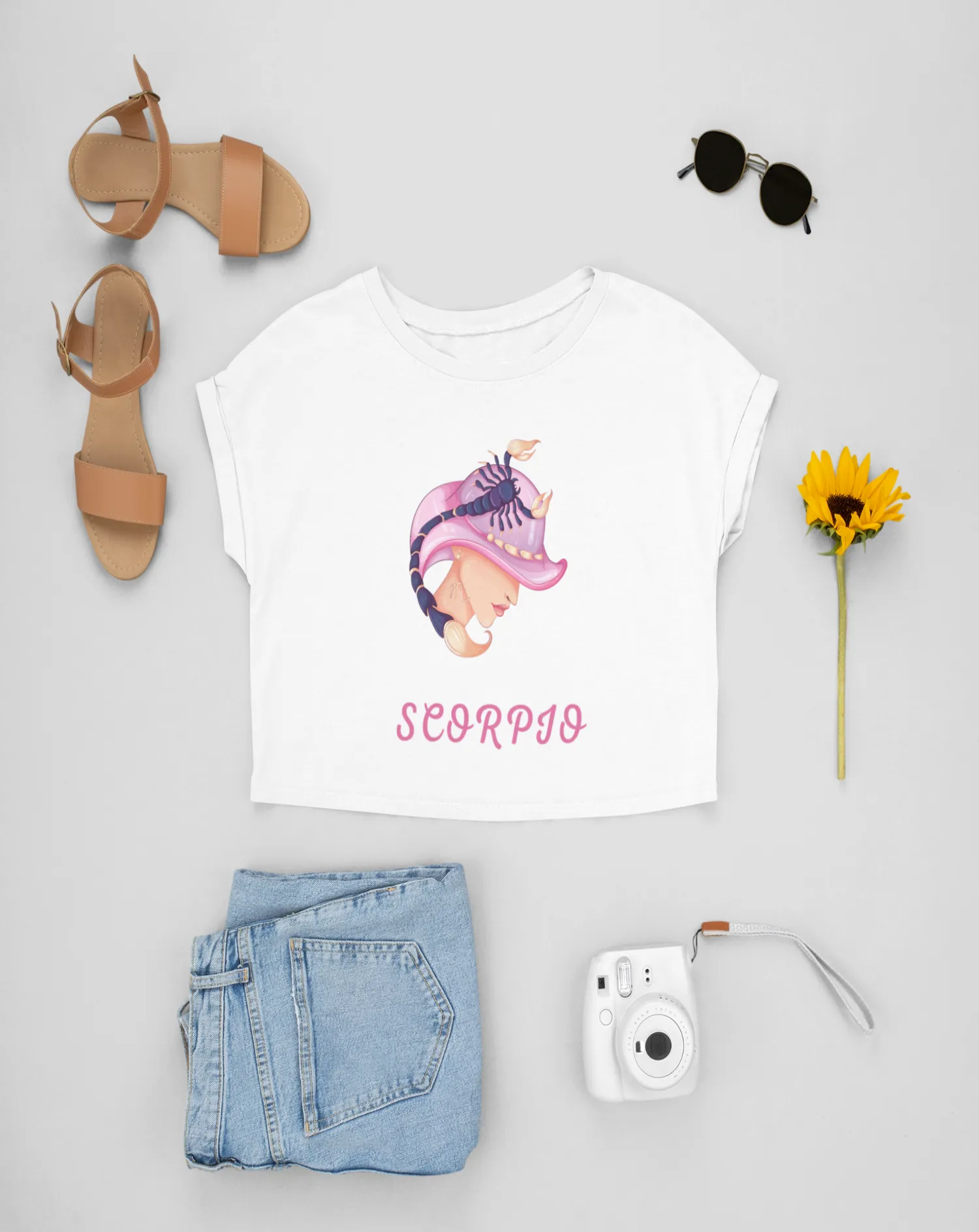 Trendy Women's Stellar Scorpio Crop Top