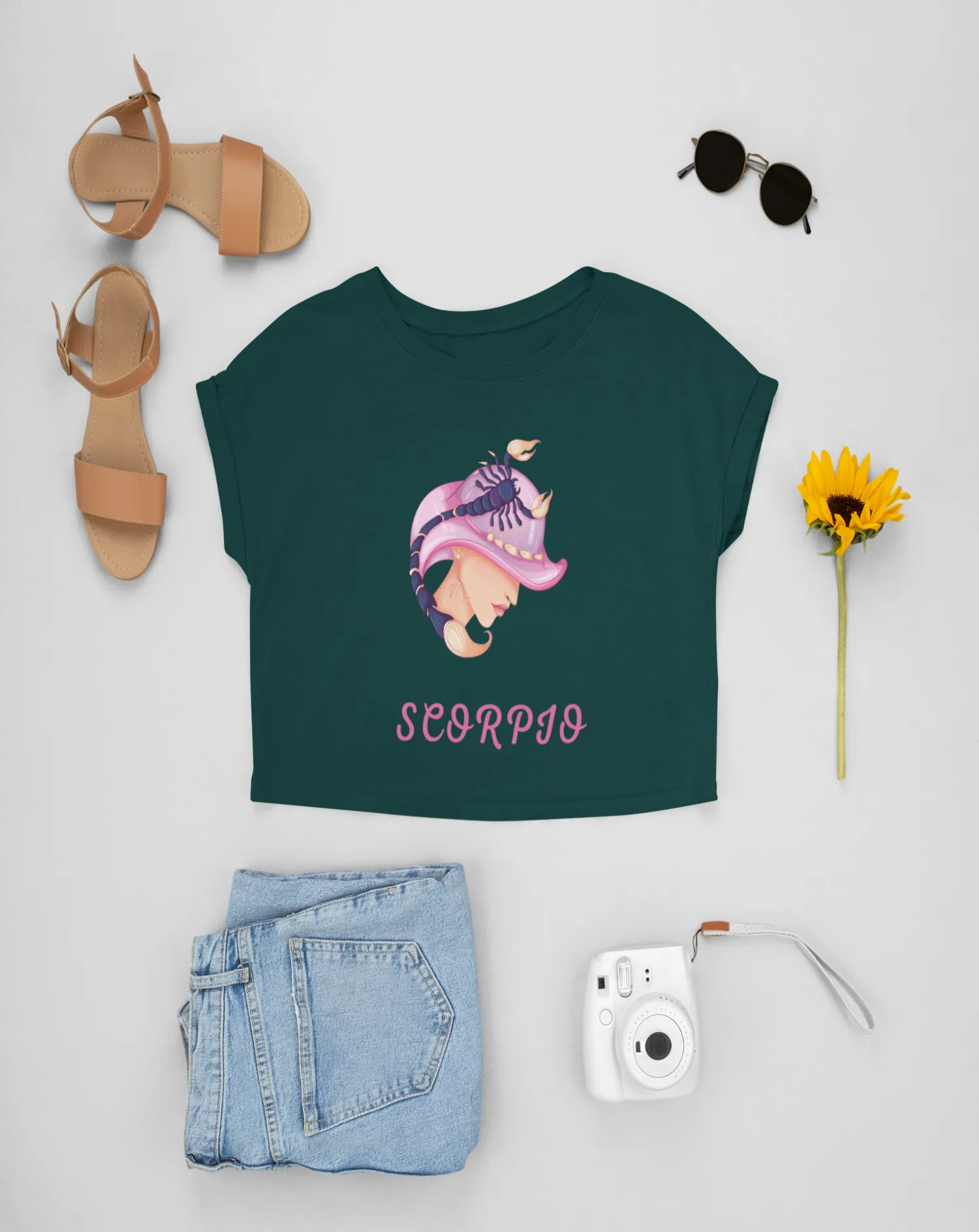 Trendy Women's Stellar Scorpio Crop Top