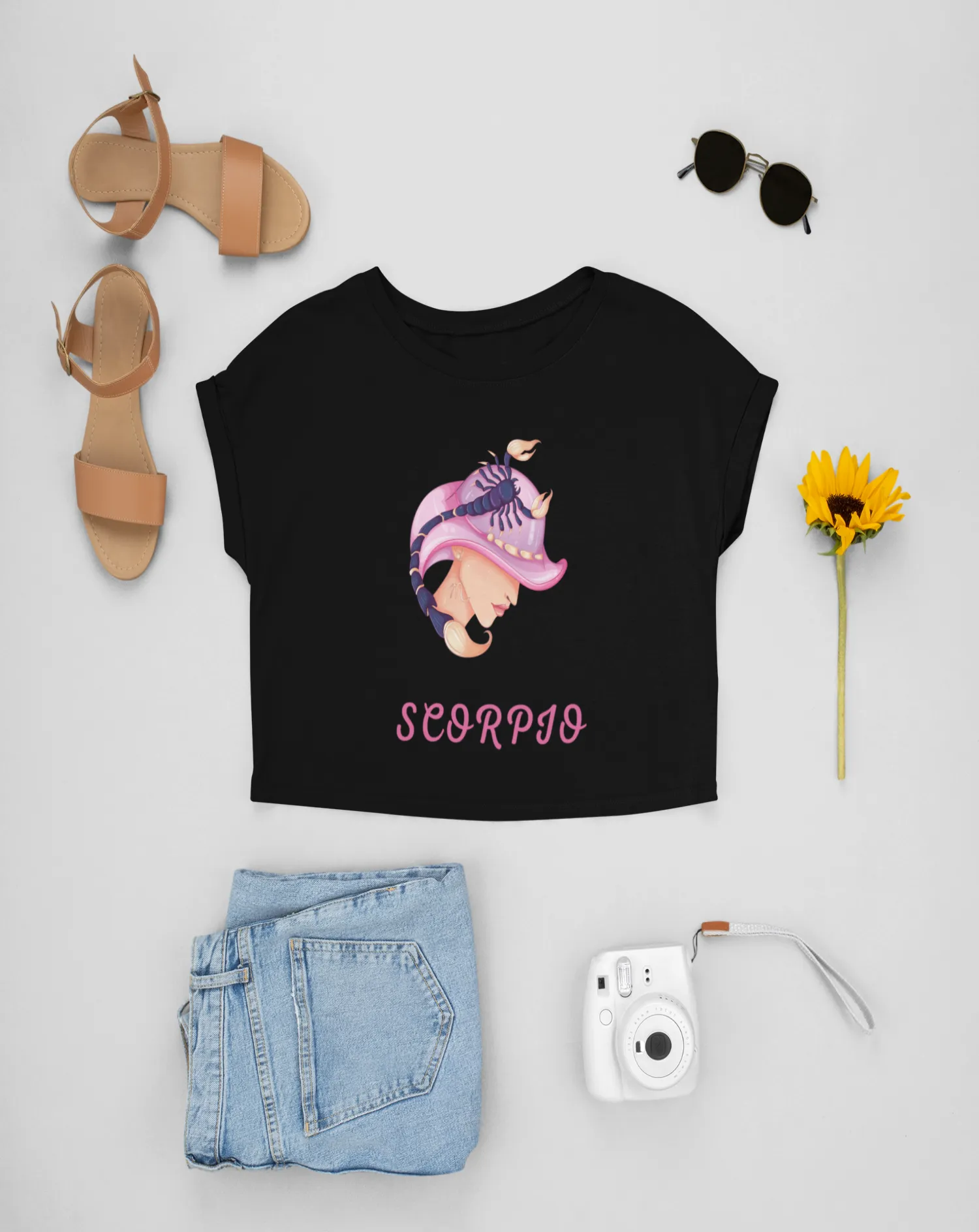 Trendy Women's Stellar Scorpio Crop Top