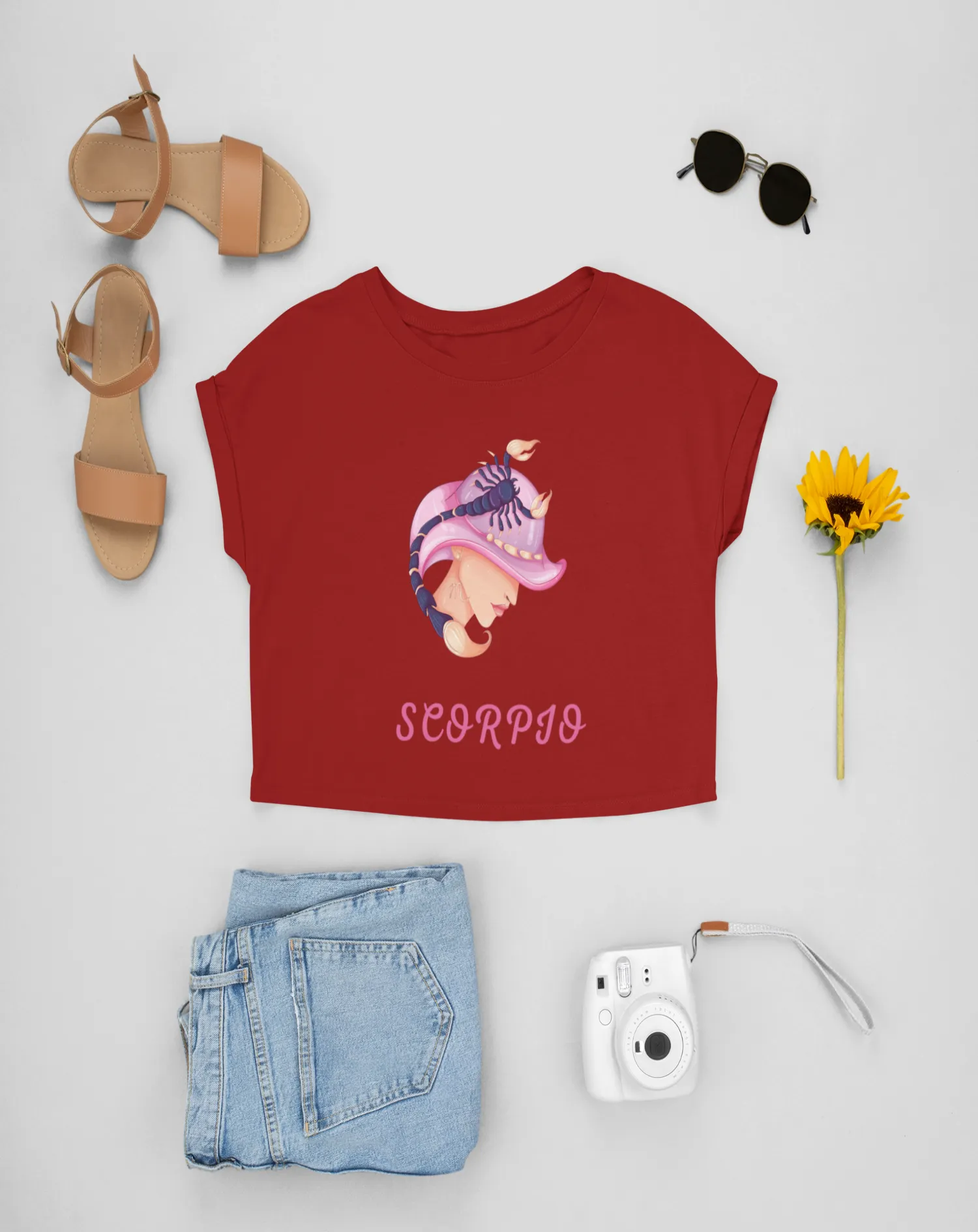 Trendy Women's Stellar Scorpio Crop Top