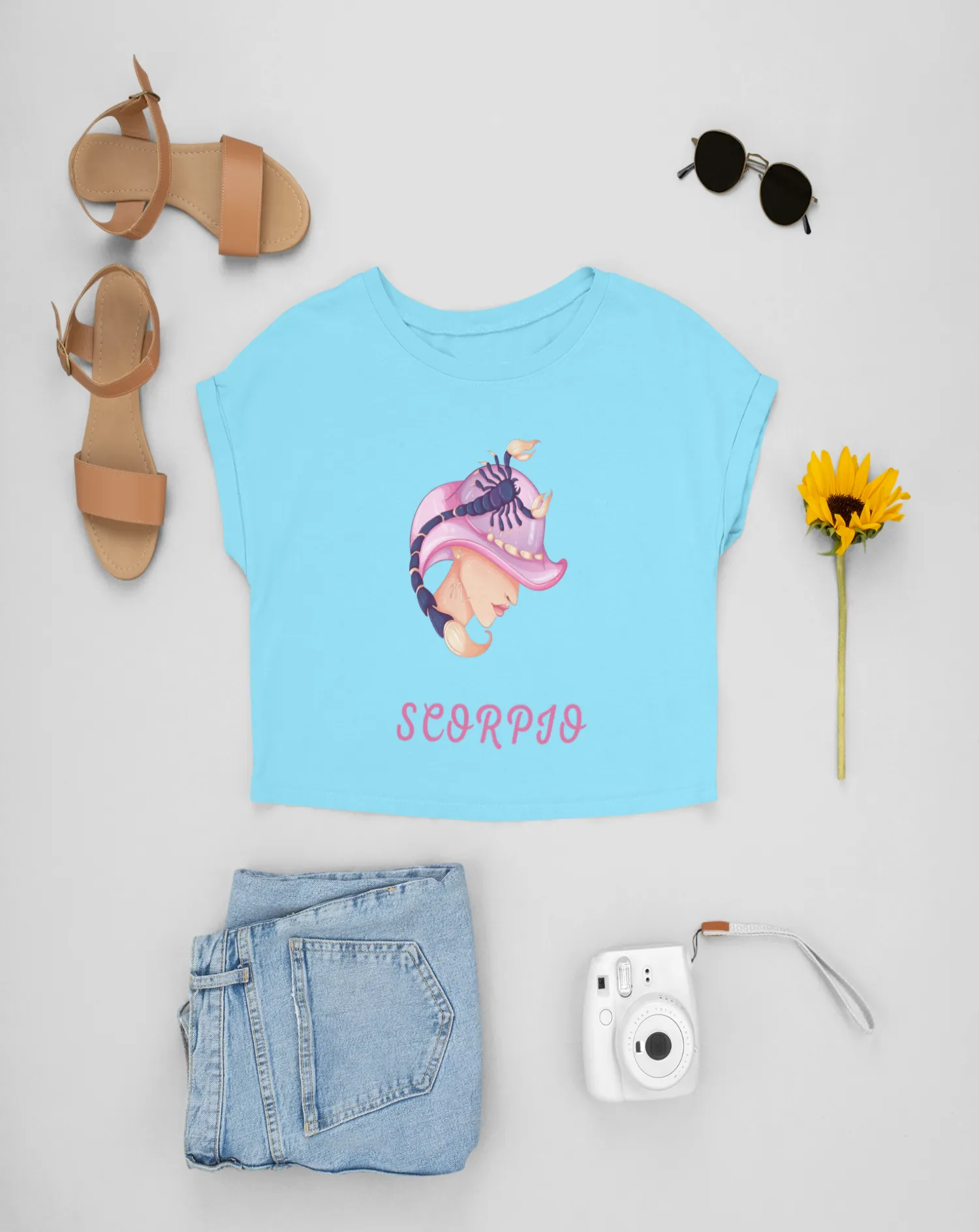 Trendy Women's Stellar Scorpio Crop Top