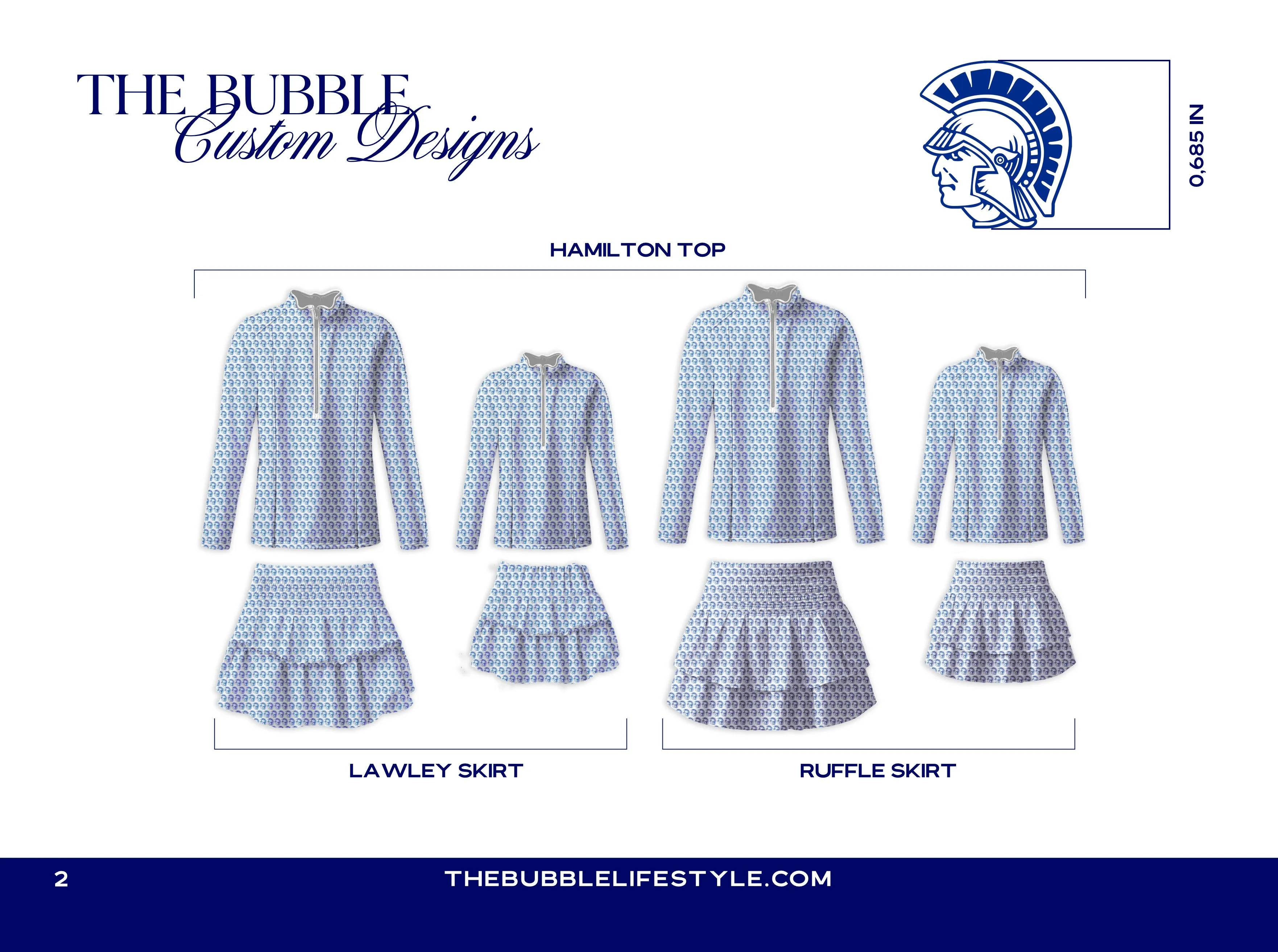 Trojan Logo Lawley Bubble Skirt