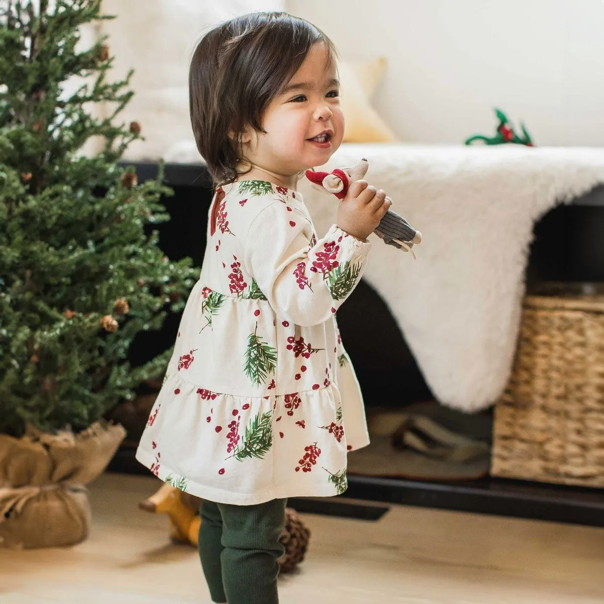 Tunic Set - Winter Berries - Oat