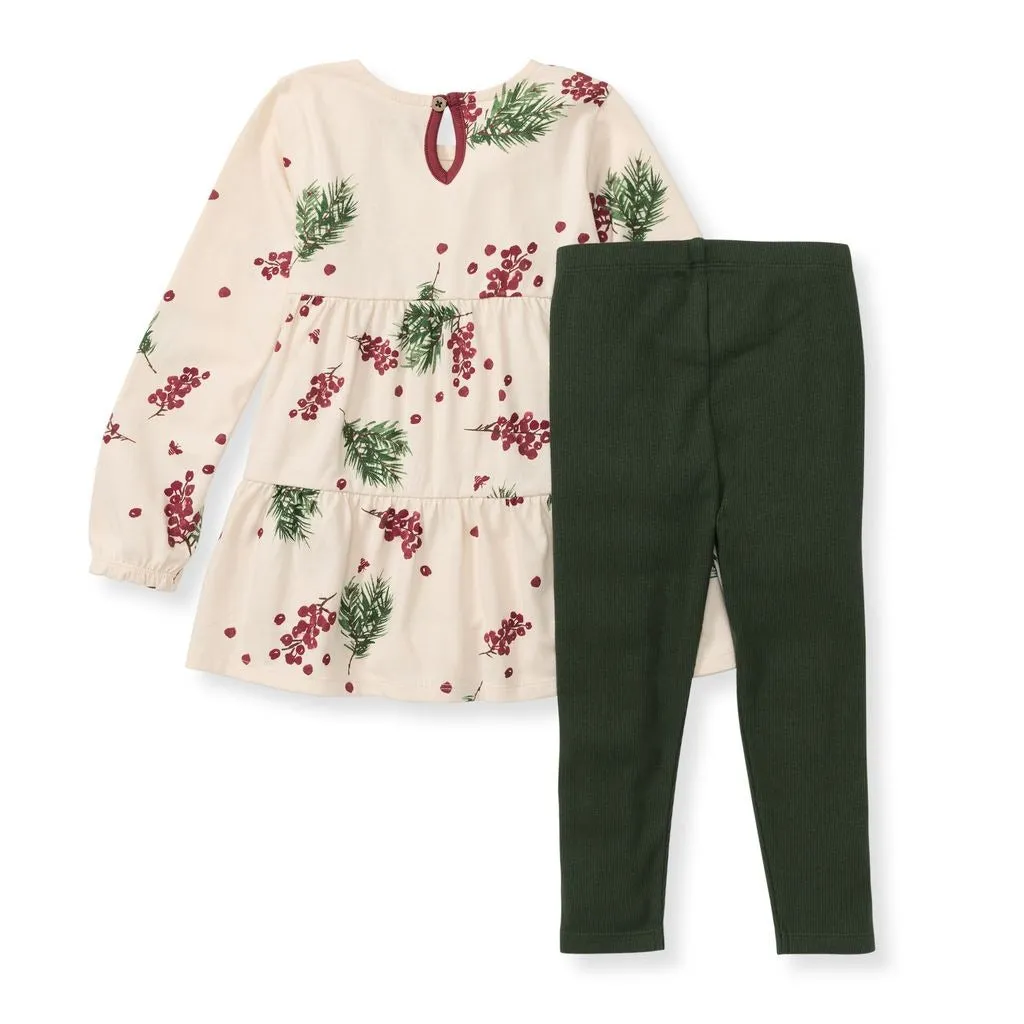 Tunic Set - Winter Berries - Oat