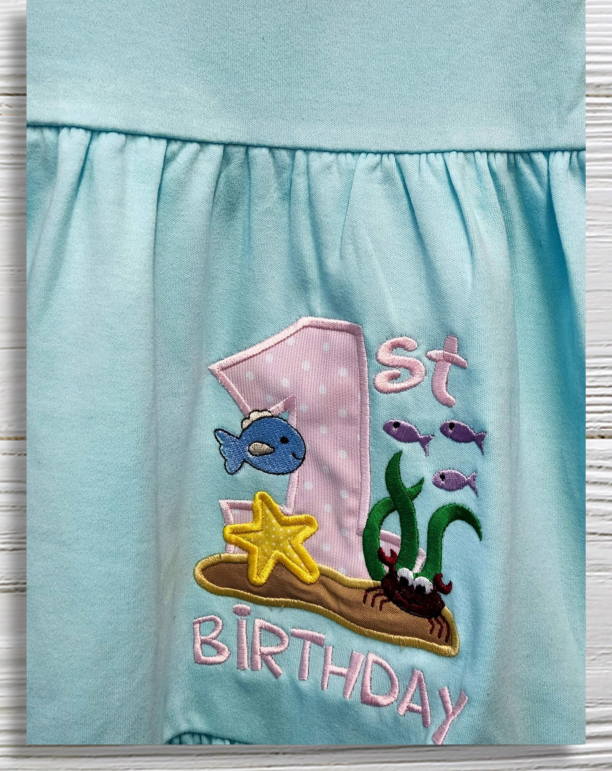 Under the Sea outfit Personalized Toddler birthday Under seas dress