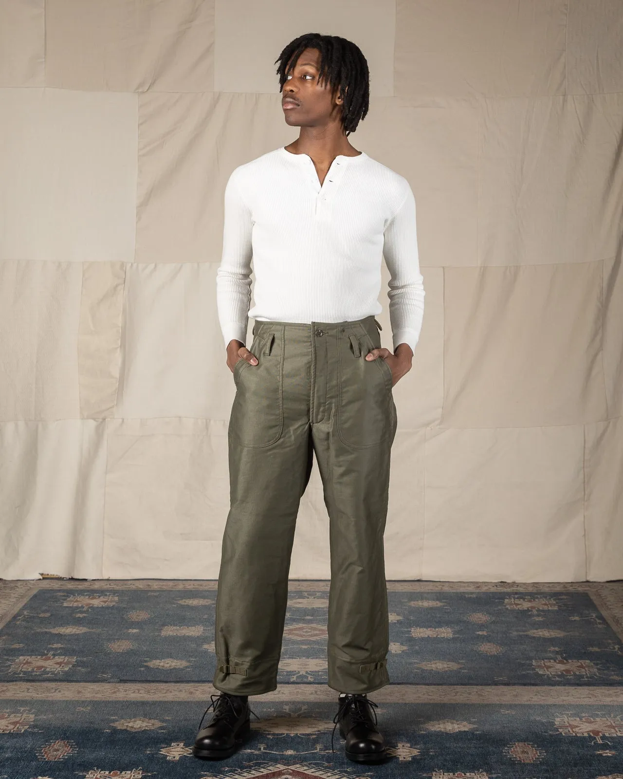 U.S.N. A-2 Deck Trousers - Olive