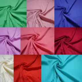 Various colours, Plain Cotton Blend Pashmina with Tassels