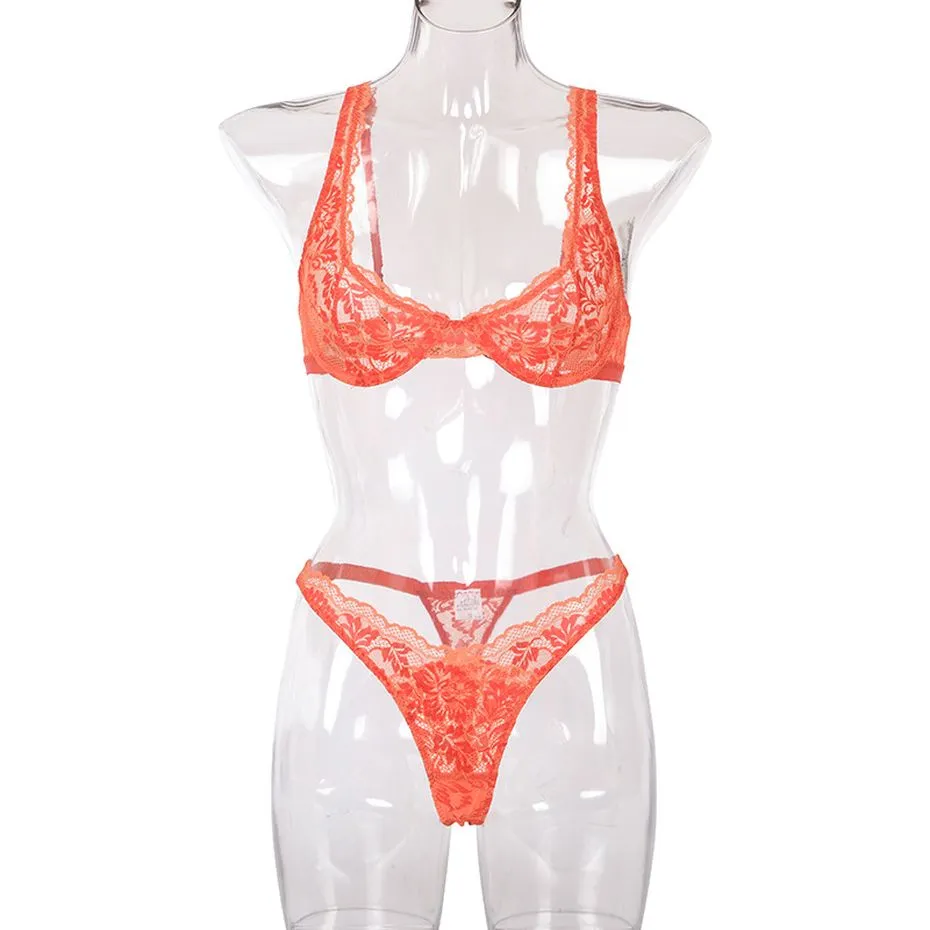 VenusFox Lynmiss Sexy Lingerie Set Women Underwear Lace Sensual Lingerie Erotic Bra Panties Suit Female Sex Flower Rose Underwear Suit