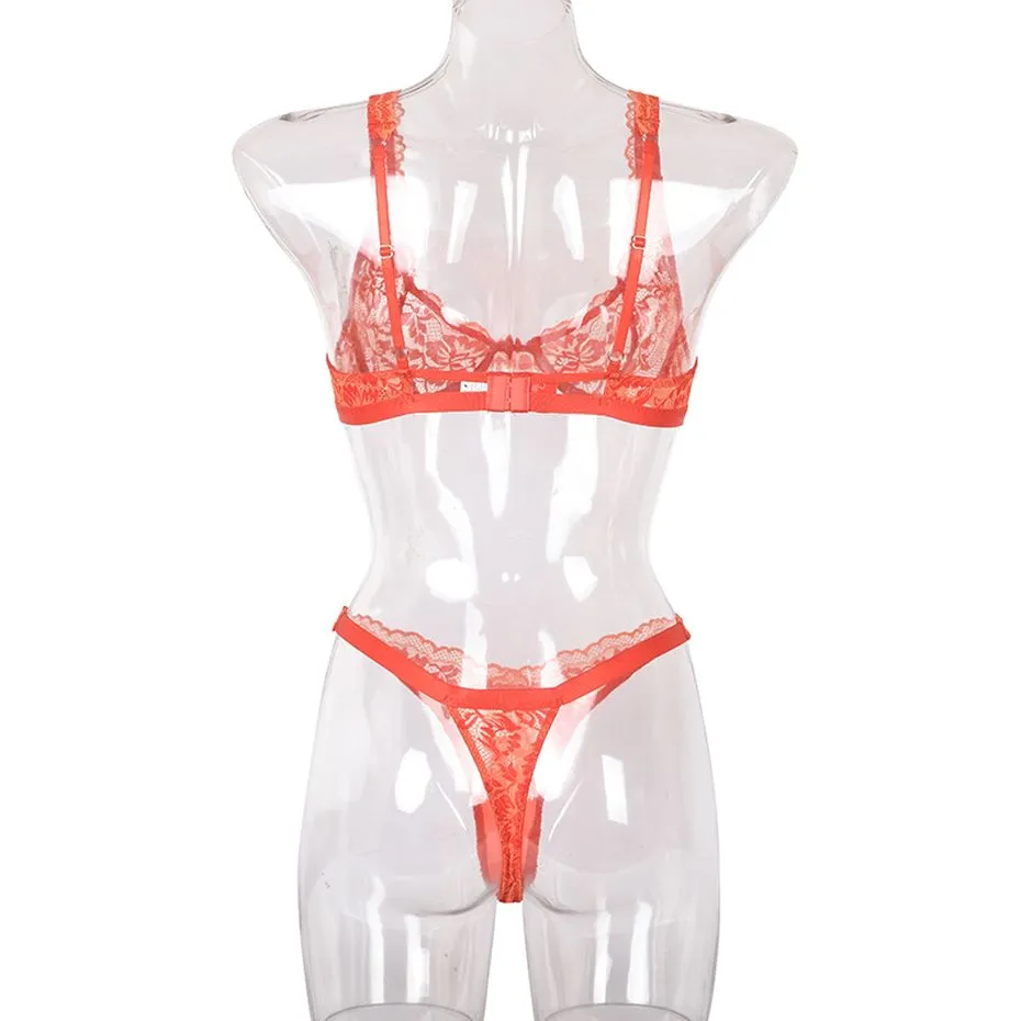 VenusFox Lynmiss Sexy Lingerie Set Women Underwear Lace Sensual Lingerie Erotic Bra Panties Suit Female Sex Flower Rose Underwear Suit