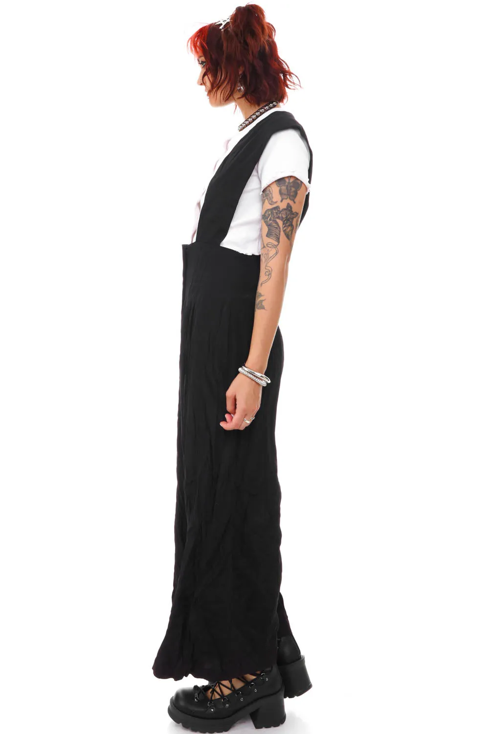 Vintage 70's Knapp Black Jumpsuit - S