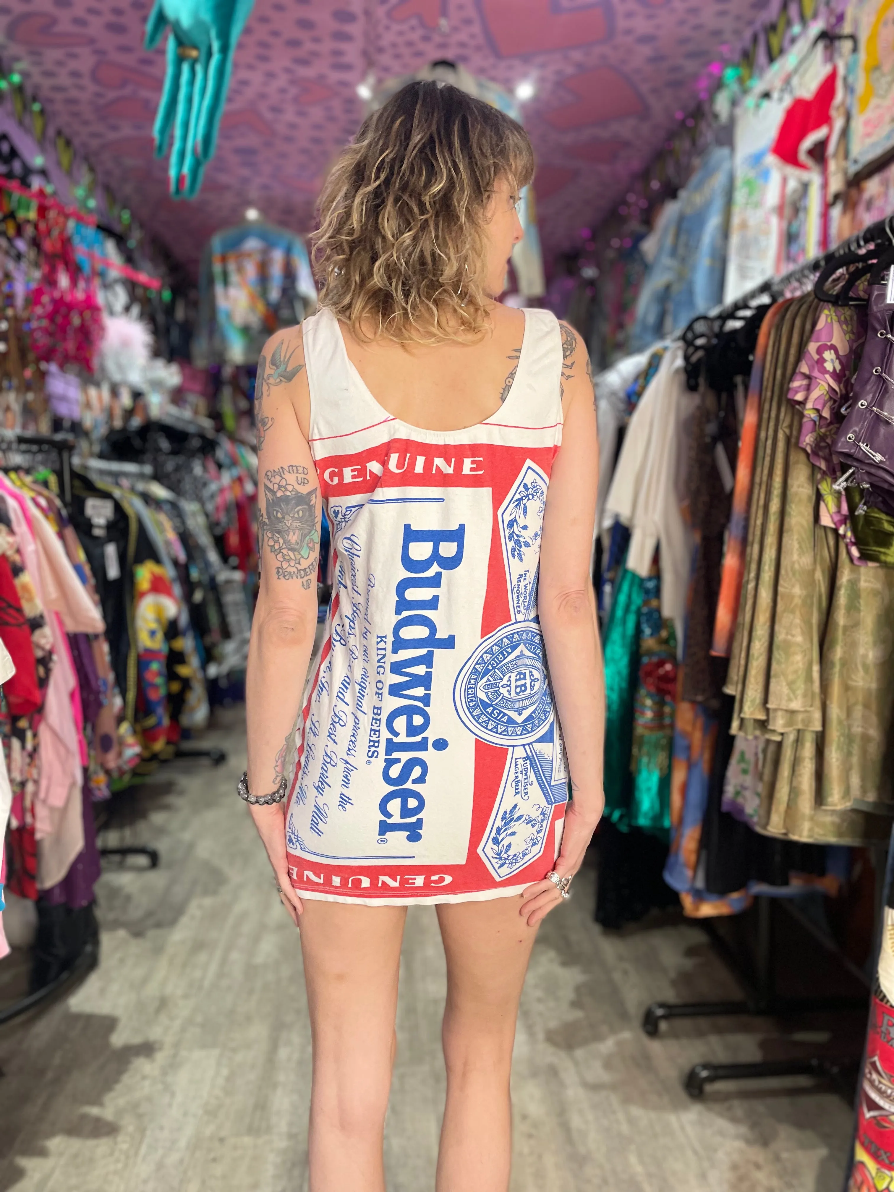 Vintage 80’s Stretch Beer minidress