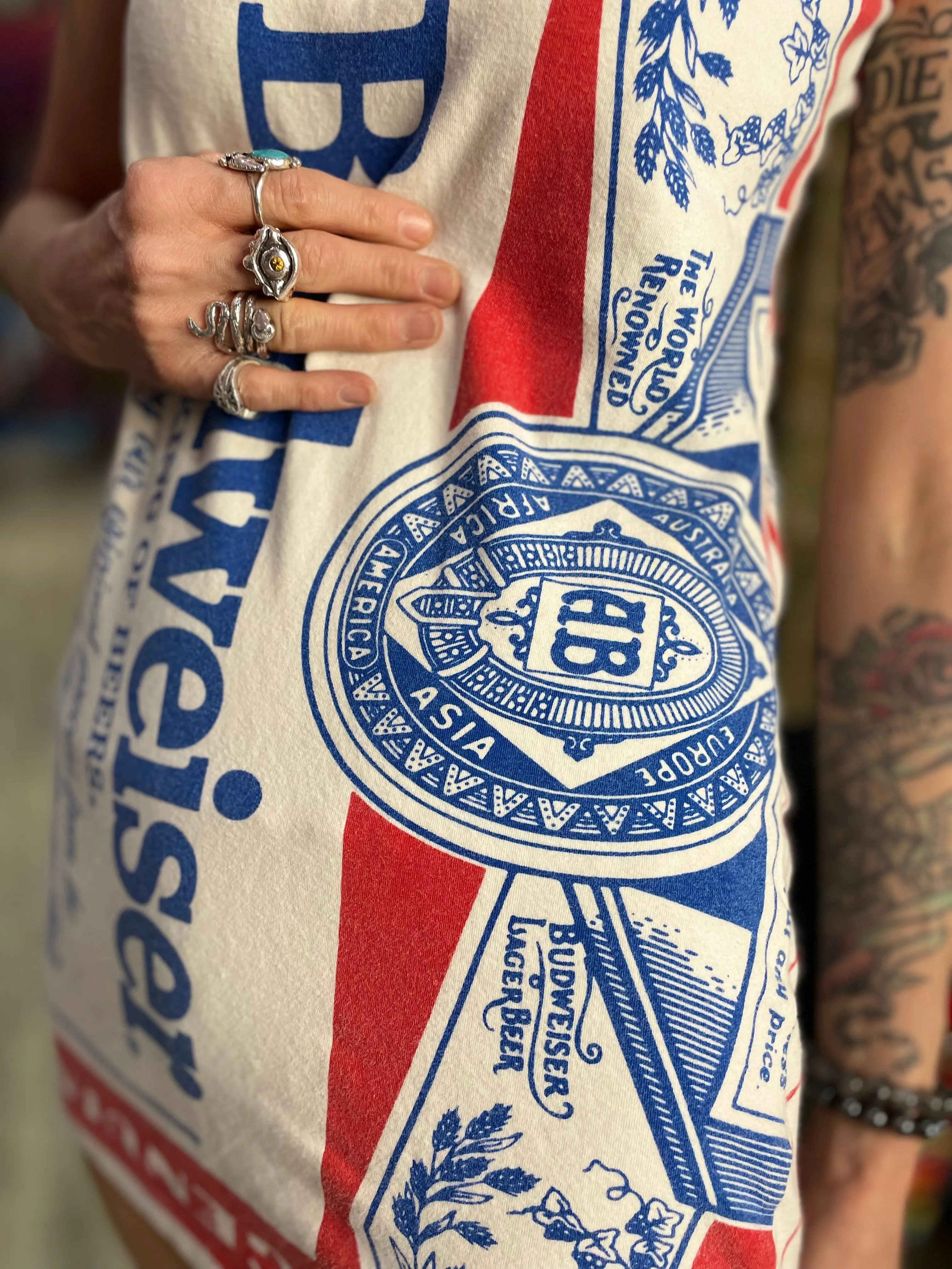 Vintage 80’s Stretch Beer minidress