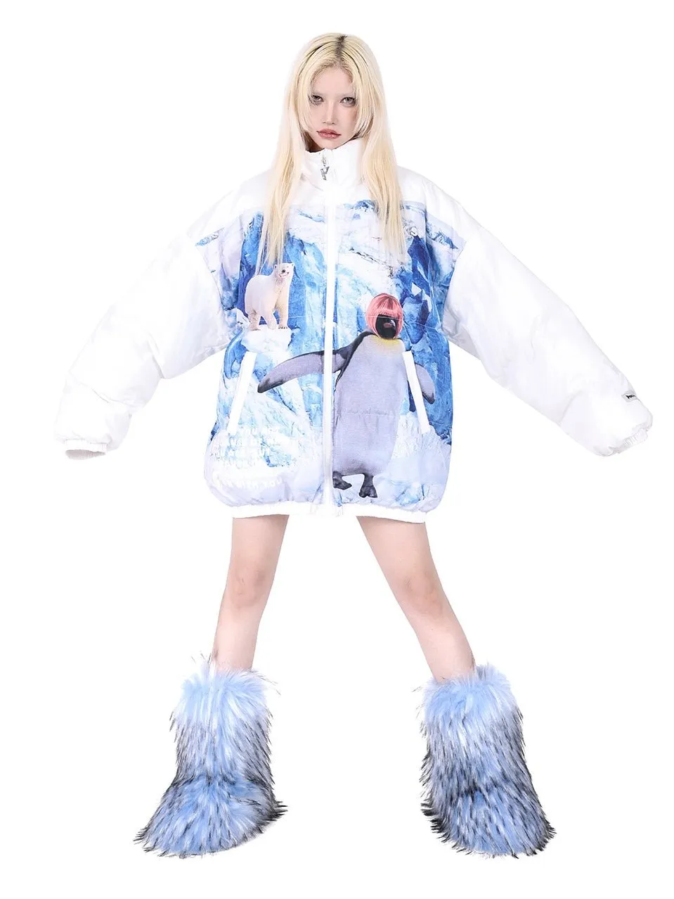 Warm Quilted Loose Jacket【s0000000363】