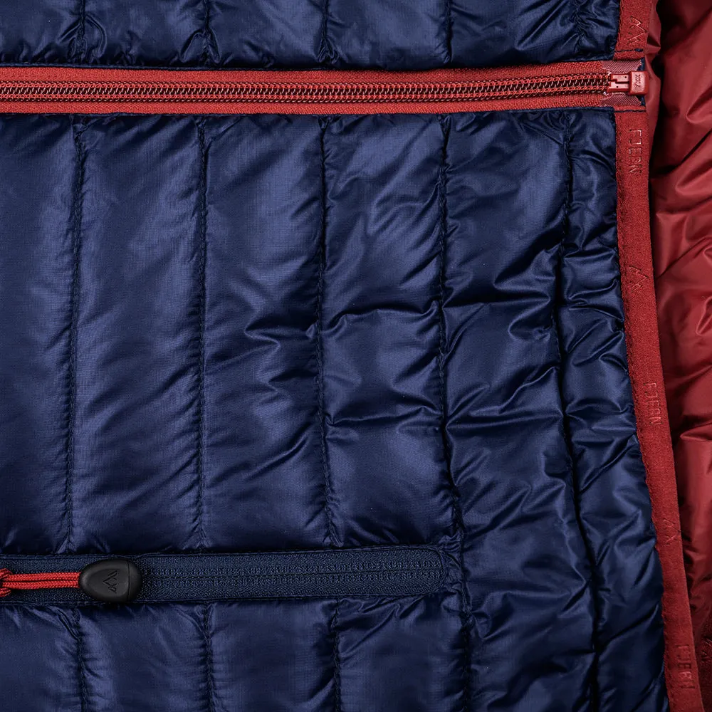 Womens Aktiv Down Gilet (Navy/Rust)