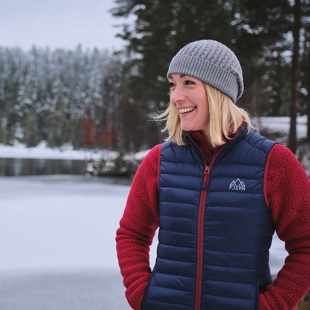 Womens Aktiv Down Gilet (Navy/Rust)