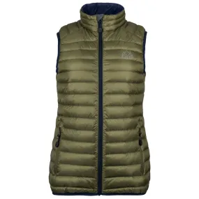 Womens Aktiv Down Gilet (Olive/Navy)