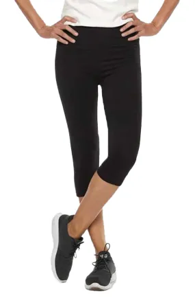 Women's Capri Leggings For Comfort and Style - Black