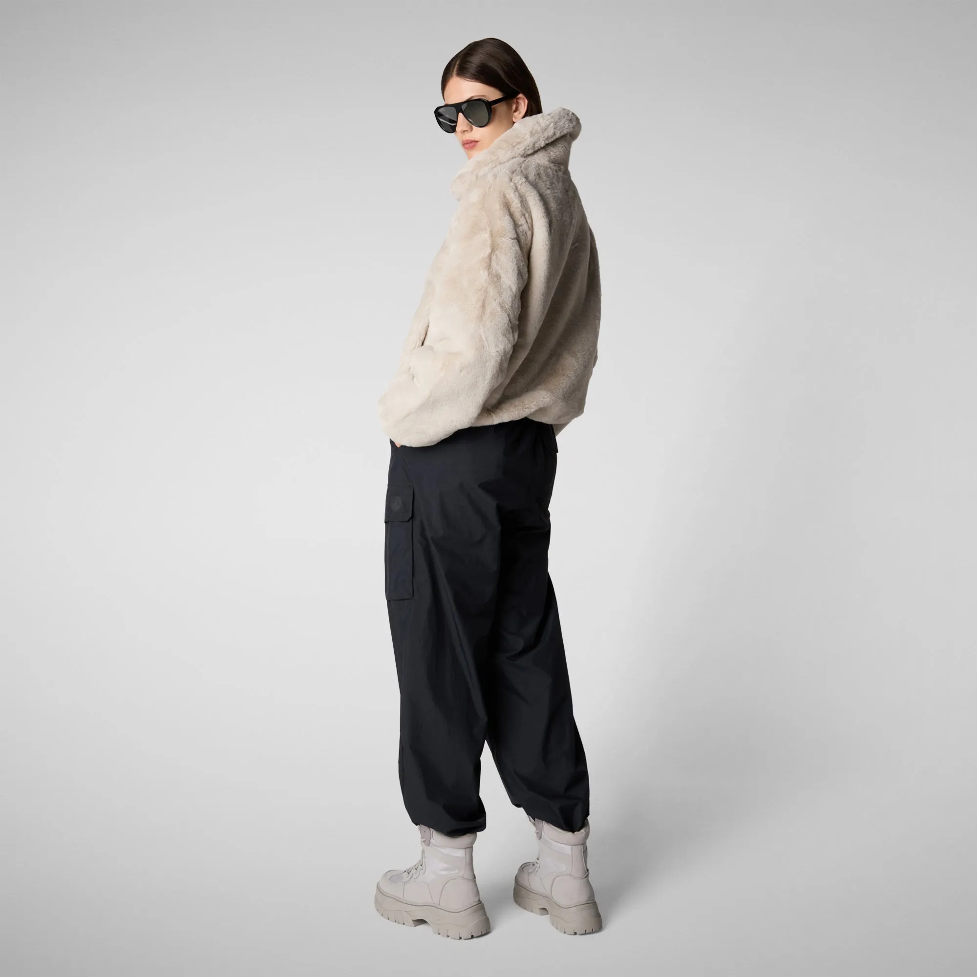 Women's jacket jeon in fog grey
