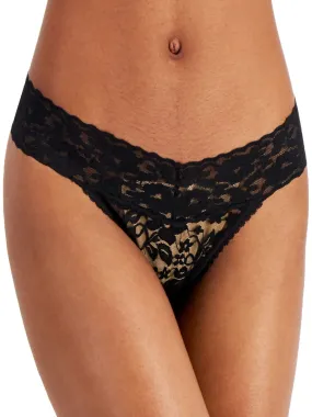 Women's Lace Thongs,Black